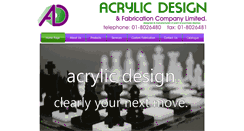 Desktop Screenshot of acrylicdesign.ie